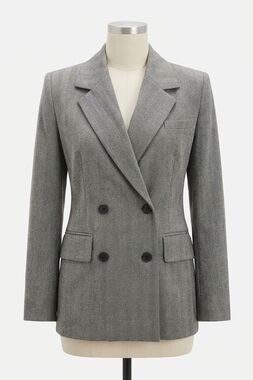NEW THE KOOPLES herringbone jacket in grey